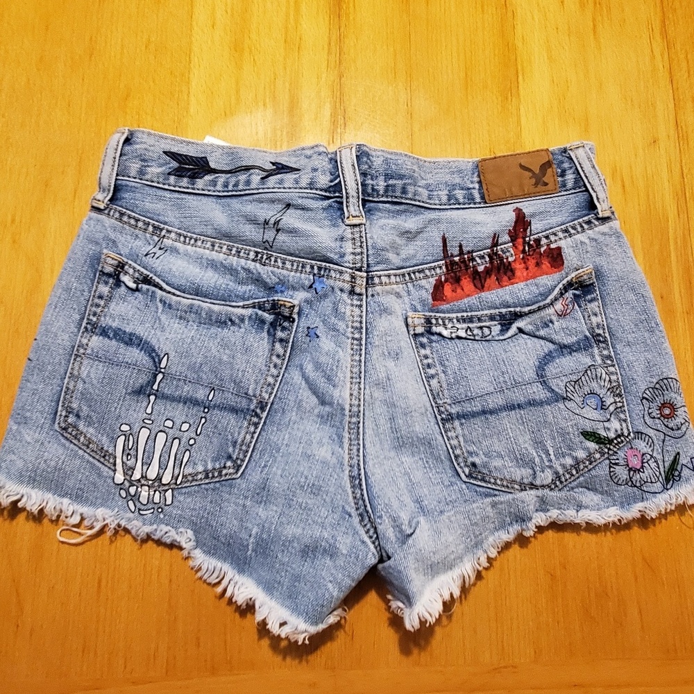 American Eagle vintage high rise denim shorts